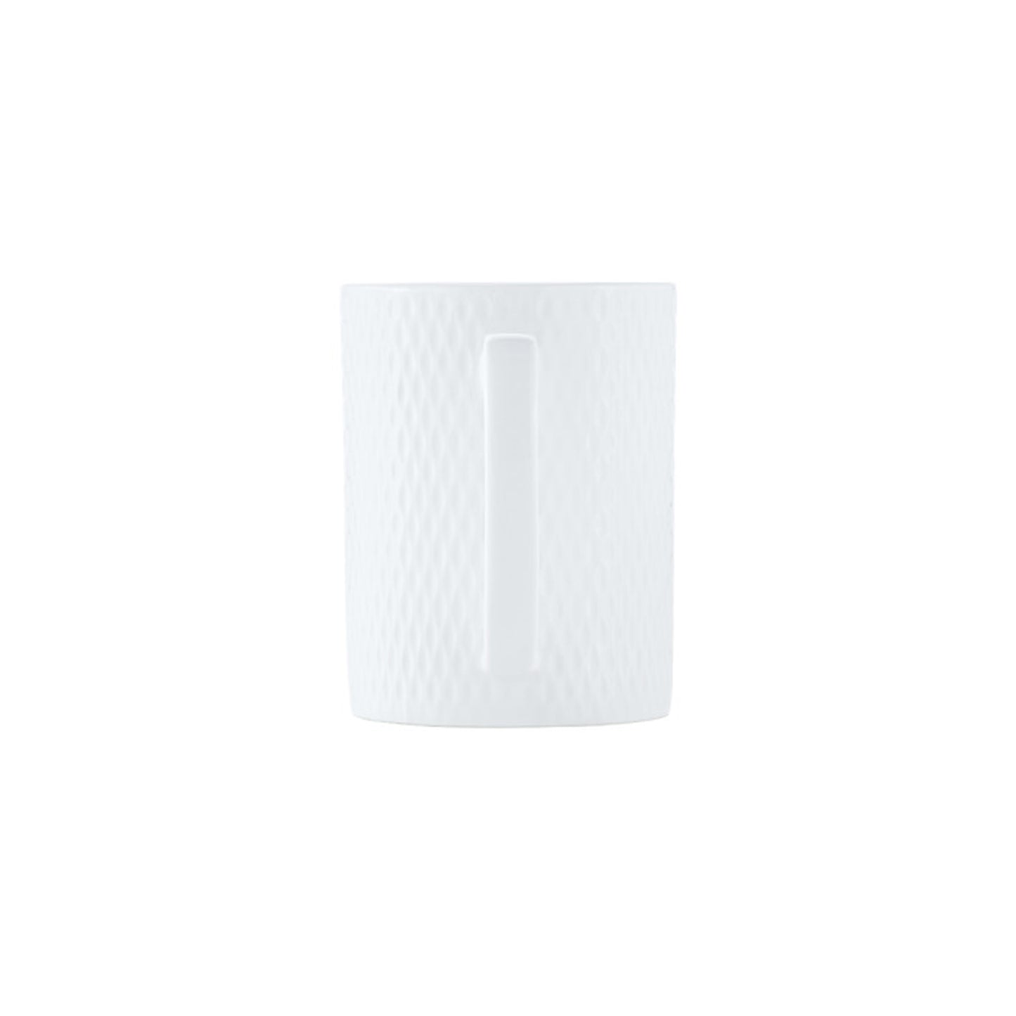 Maxwell & Williams White Basics 400ml Diamonds Straight Mug White
