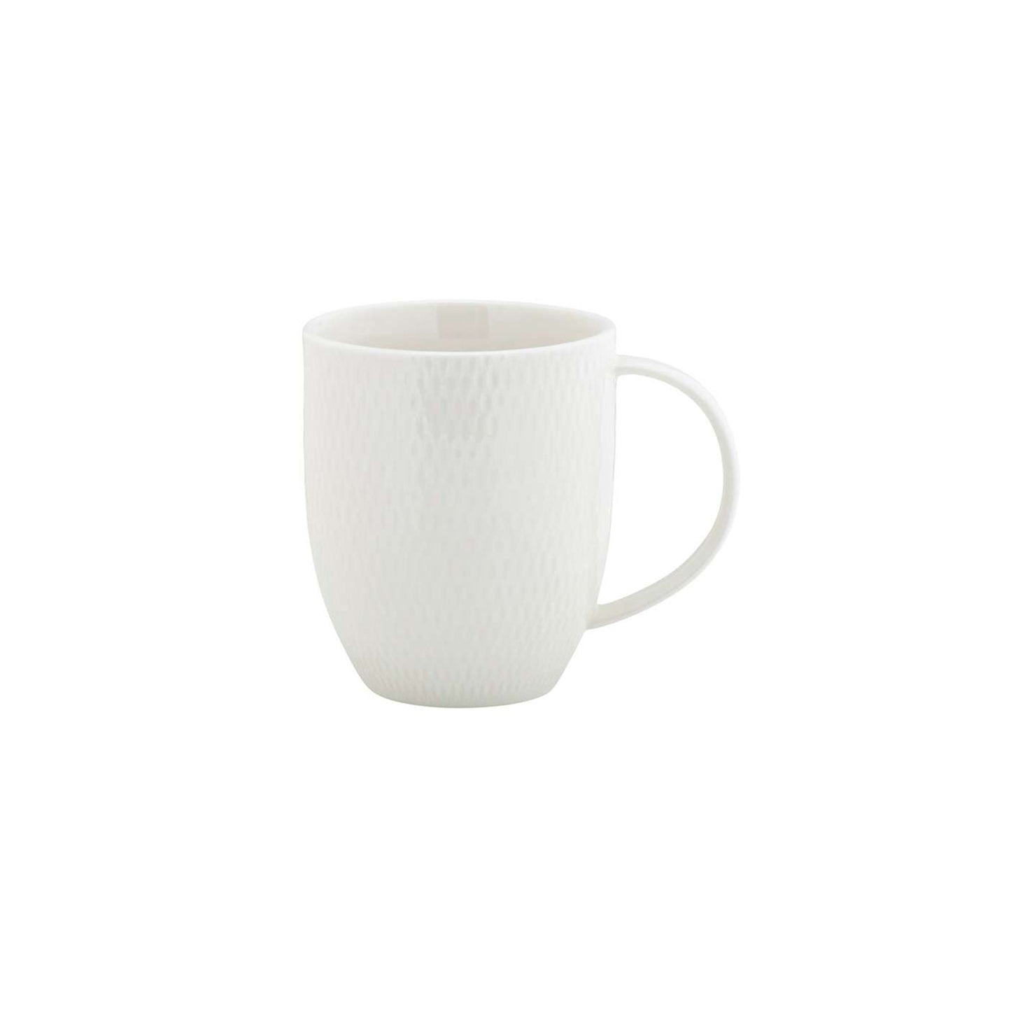 Maxwell & Williams White Basics 4 Piece Diamonds Coupe Mug Set White