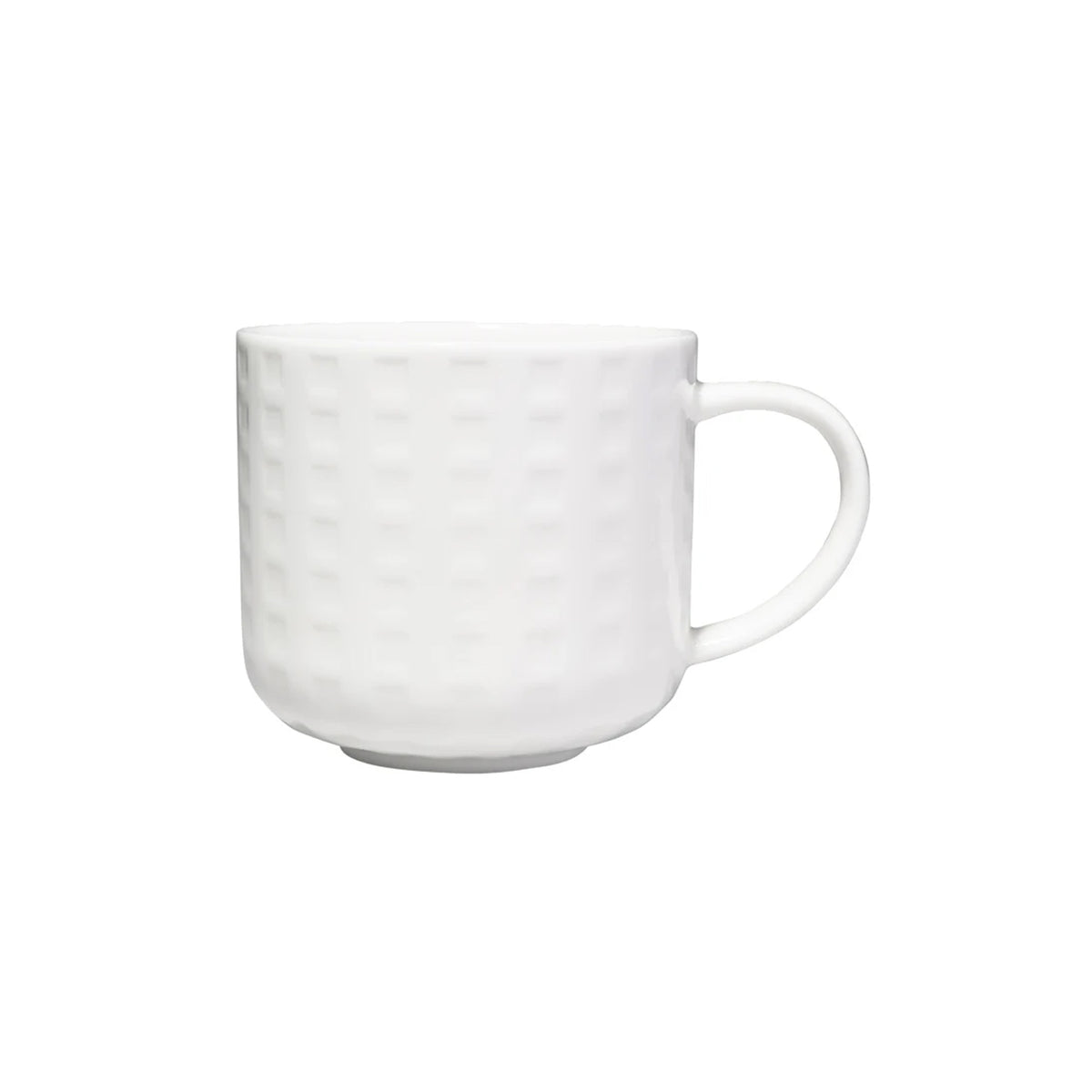 Maxwell & Williams White Basics Grid Mug 440ml White