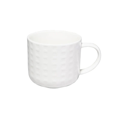 Maxwell & Williams White Basics Grid Mug 440ml White