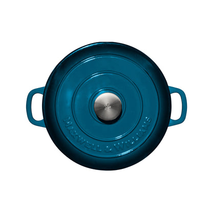 Maxwell & Williams Cast Iron 4Lt Round Casserole Midnight Blue