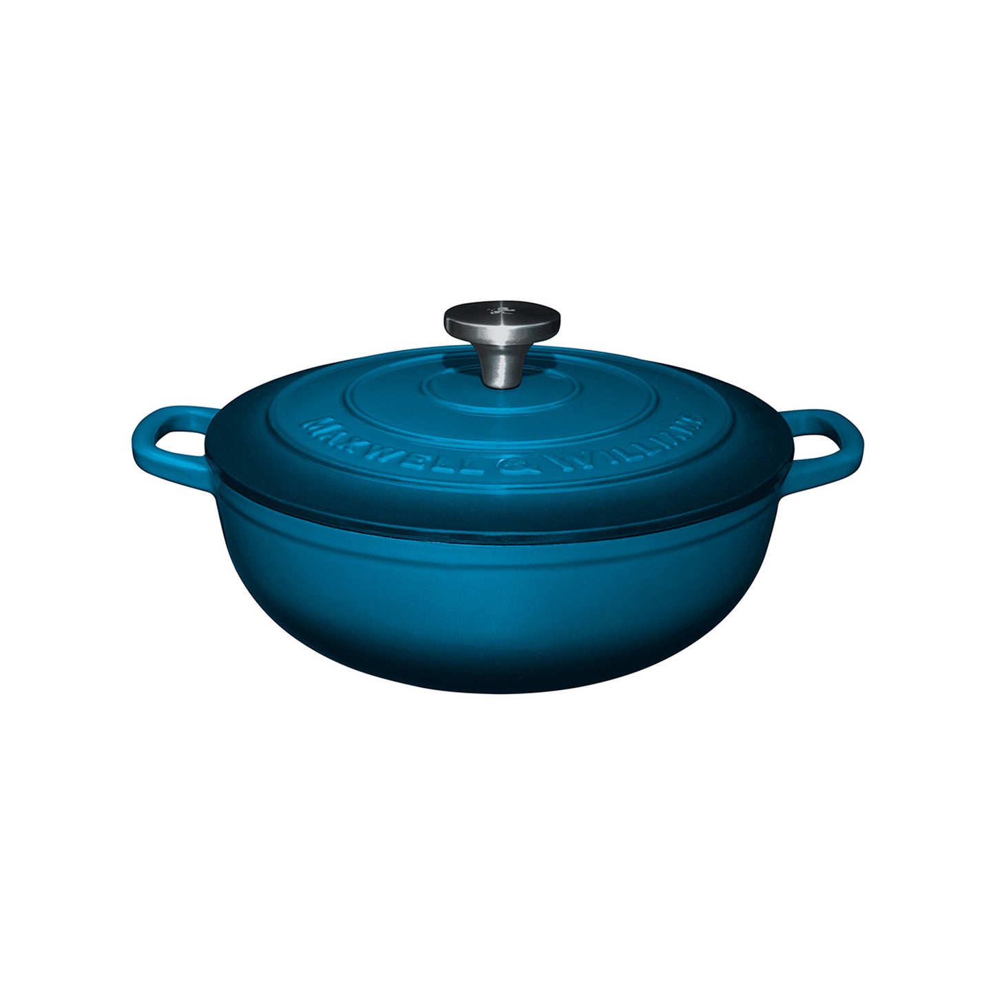 Maxwell & Williams Cast Iron 4Lt Round Casserole Midnight Blue