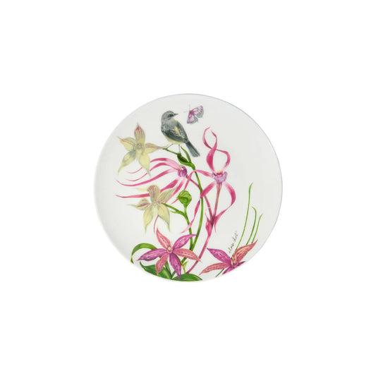Maxwell & Williams 20cm Eloise Short Lyric Coupe Plate Yellow Robin Multicoloured