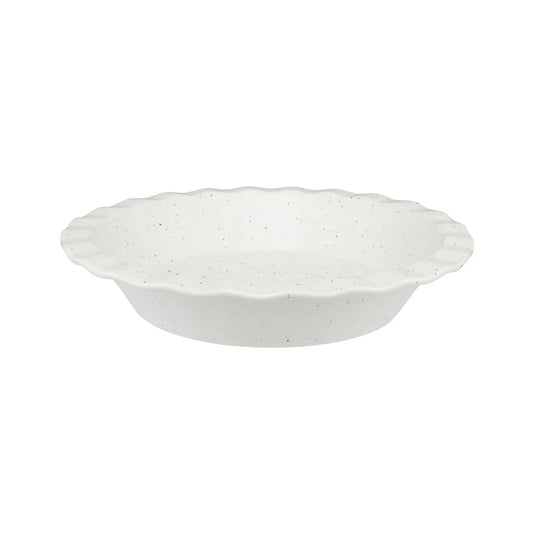 Maxwell & Williams Speckle Fluted Pie Dish Cream