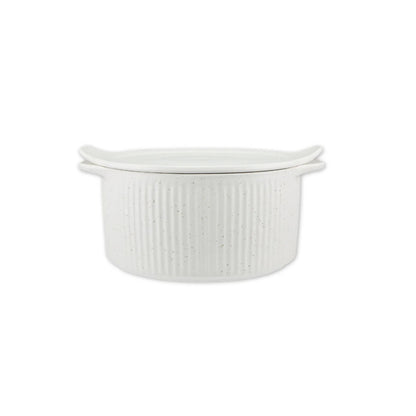 Maxwell & Williams Speckle Casserole With Tray Cream