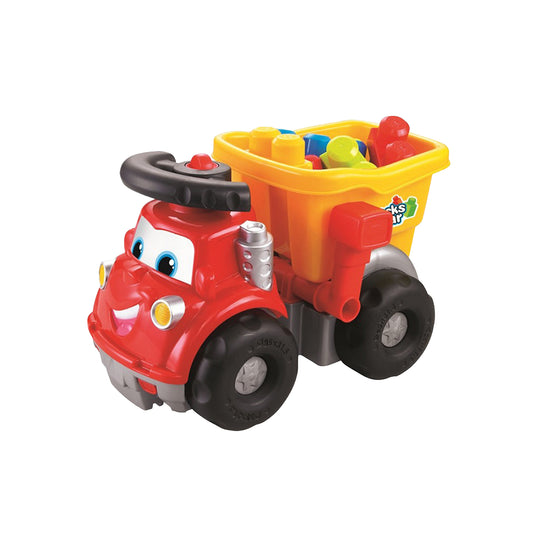 Truck with Building Blocks Red