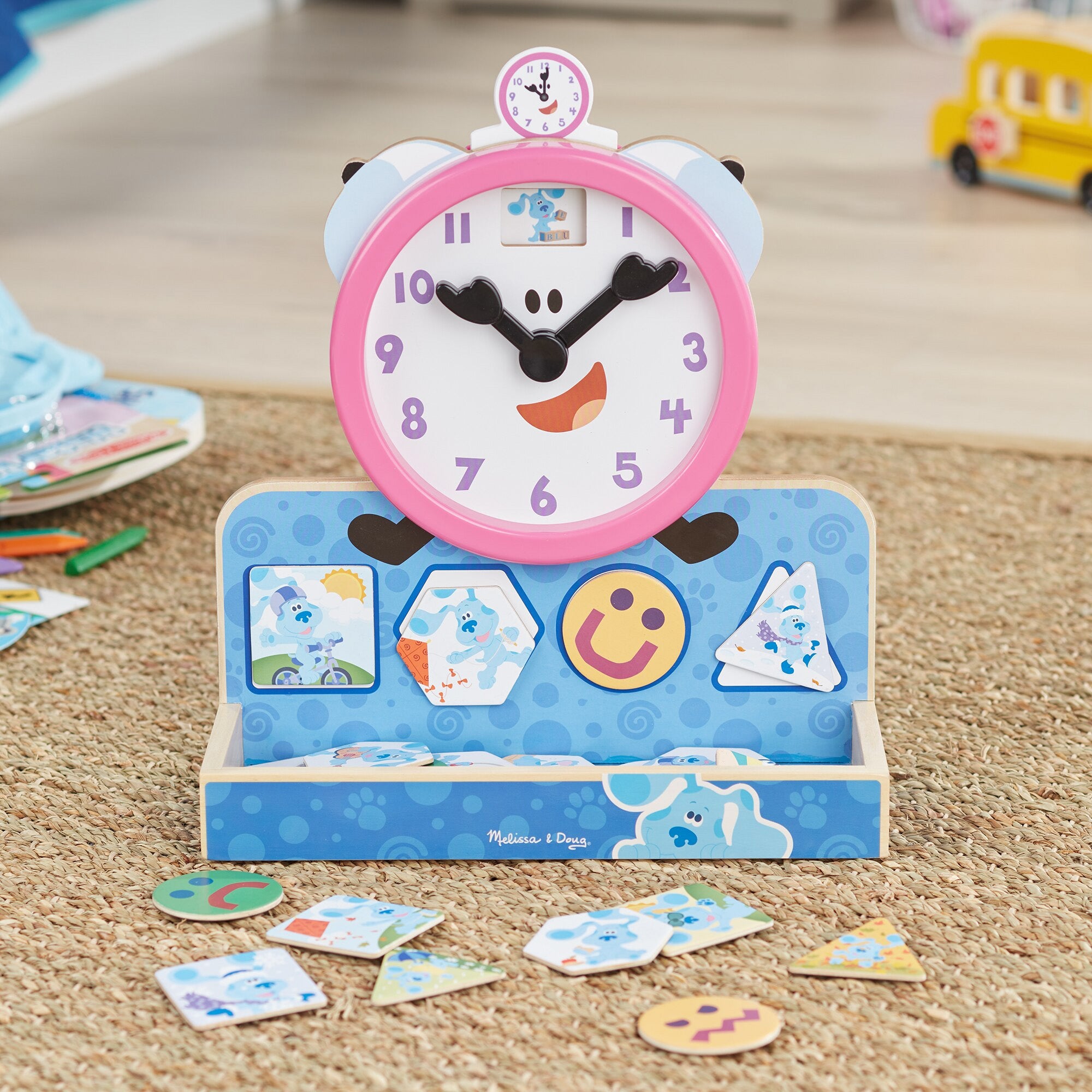Melissa & Doug Blues Clues & You! Tickety-Tock Wooden Magnetic Clock