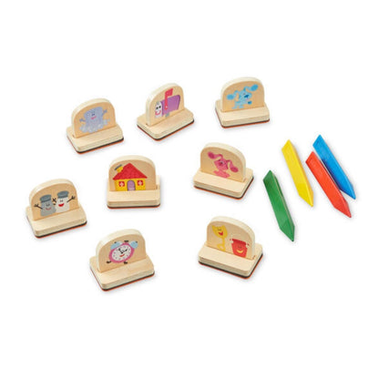 Melissa & Doug Blues Clues & You! Wooden Handle Stamps Activity