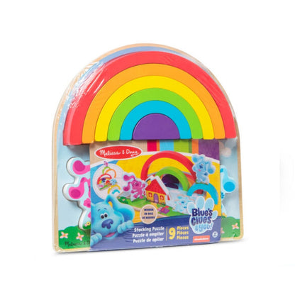 Melissa & Doug Blues Clues & You! Wooden Rainbow Stacking Set