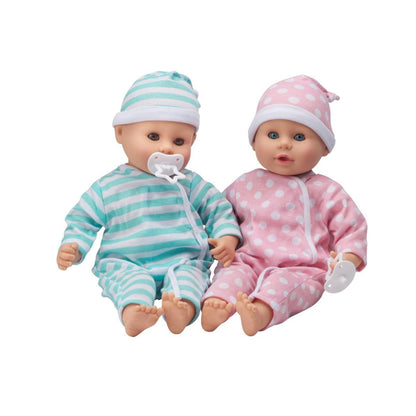 Melissa & Doug Mine to Love Twins Luke & Lucy Dolls Blue & Pink