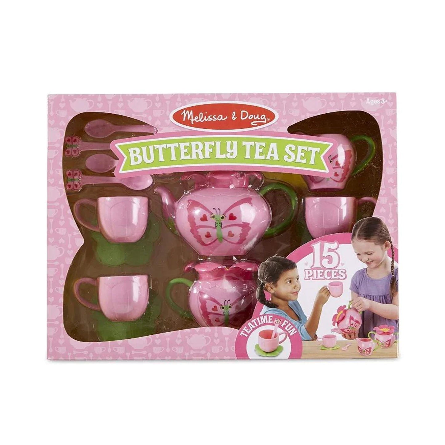 Melissa & Doug Butterfly Pretend Play Tea Set