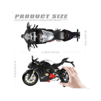 Die-Cast Motorcycle Model Black