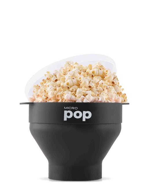 Kitchen Junkies Silicone Microwave Popcorn Popper - Black