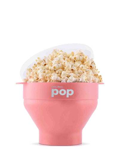 Kitchen Junkies Silicone Microwave Popcorn Popper - Pink