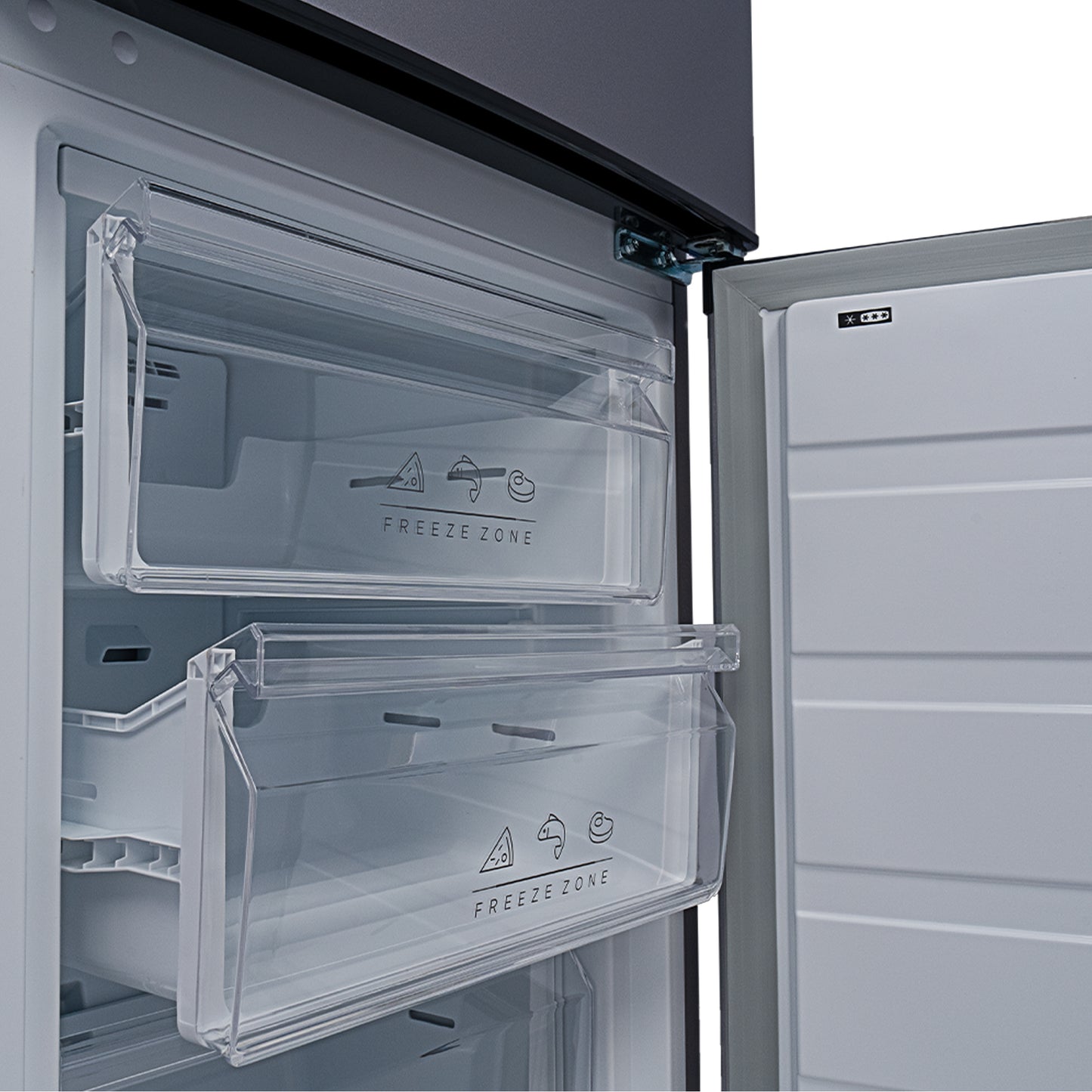 Midea 262L Frost Free Bottom Mount Freezer Silver