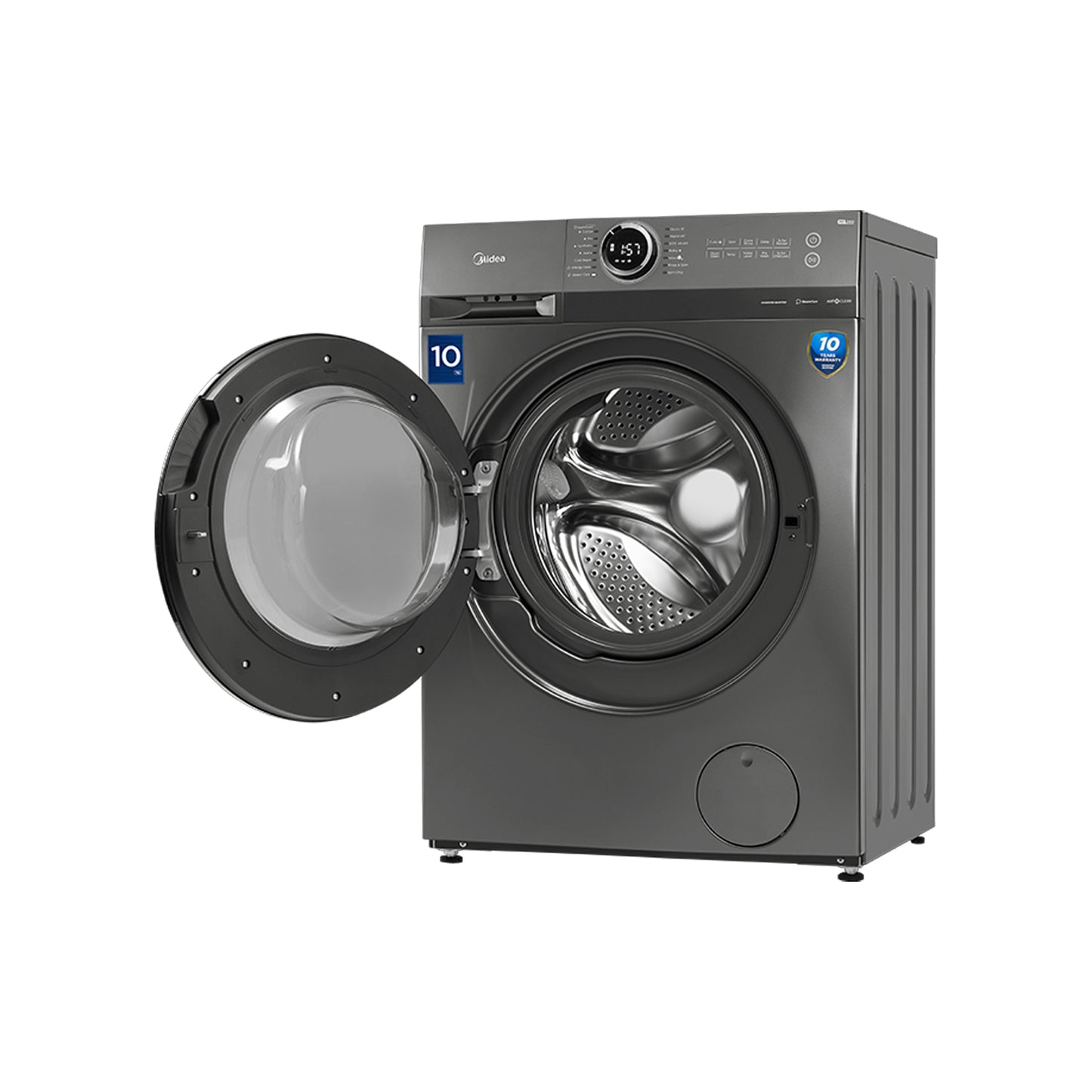Midea 8kg Inverter Front Loader Washing Machine Titanium