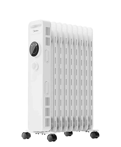 Midea 9 Fin Oil Heater - White