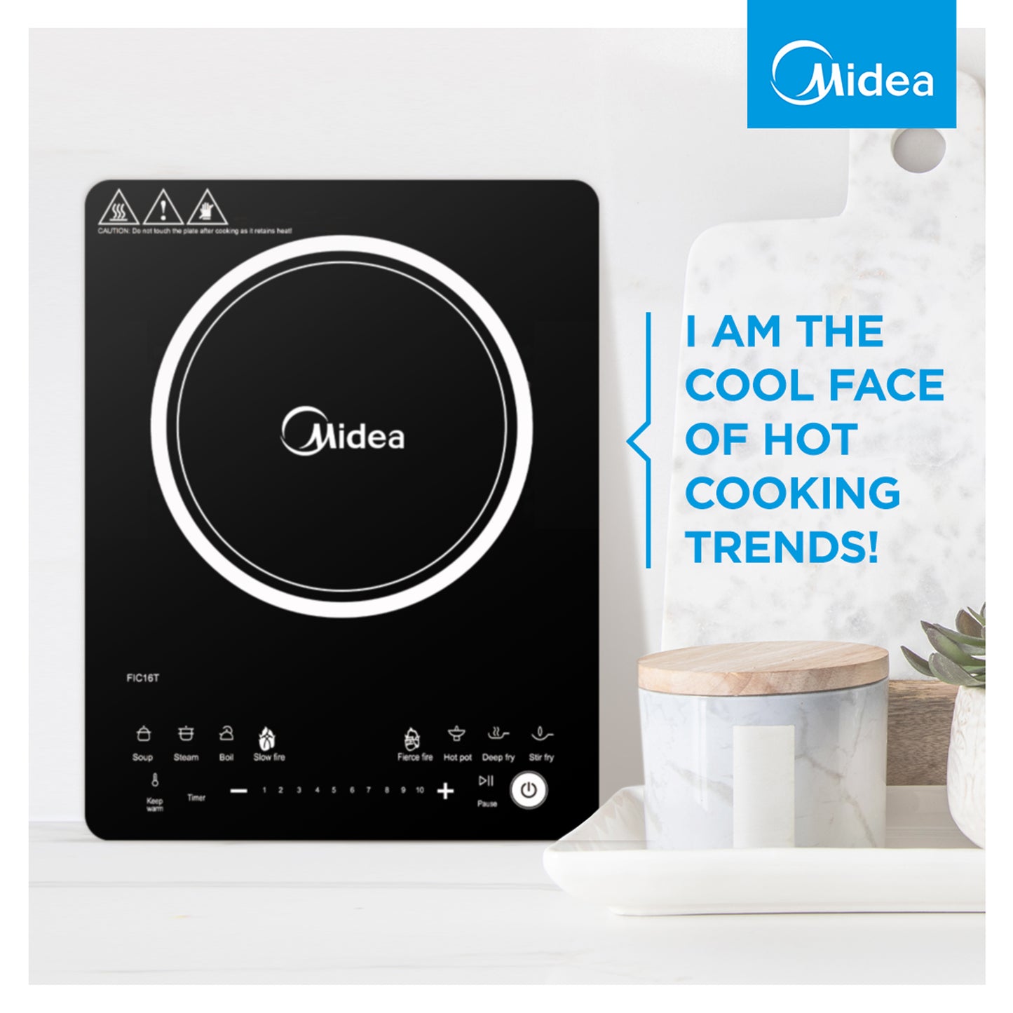 Midea Single Plate Induction Cooker Black