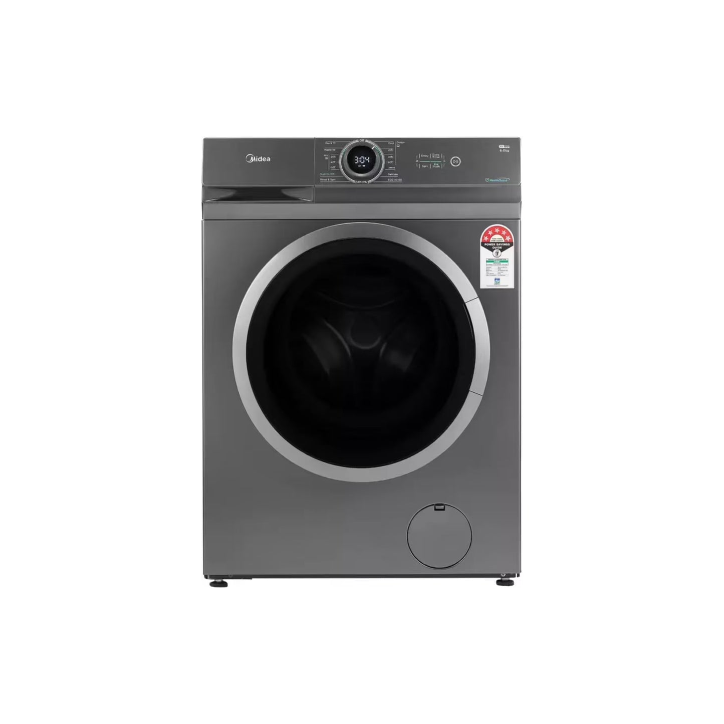 Midea 6kg Front Loader Washing Machine Titanium