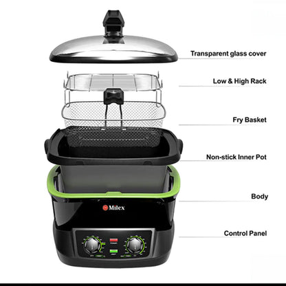 Milex Wonder Chef 18 In 1 Multi-Cooker Master Black