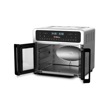 Milex 24Lt Deluxe Rotisserie Airfryer Black & Silver