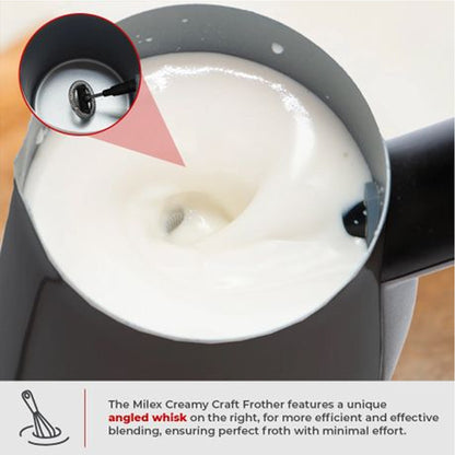 Milex Creamy Craft Milk Frother Black