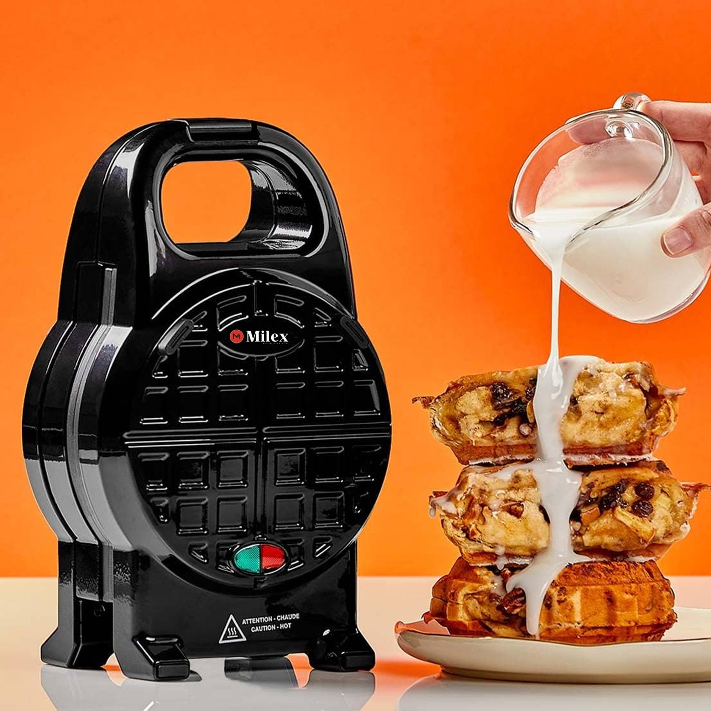 Milex Gourmet Waffle Maker Black