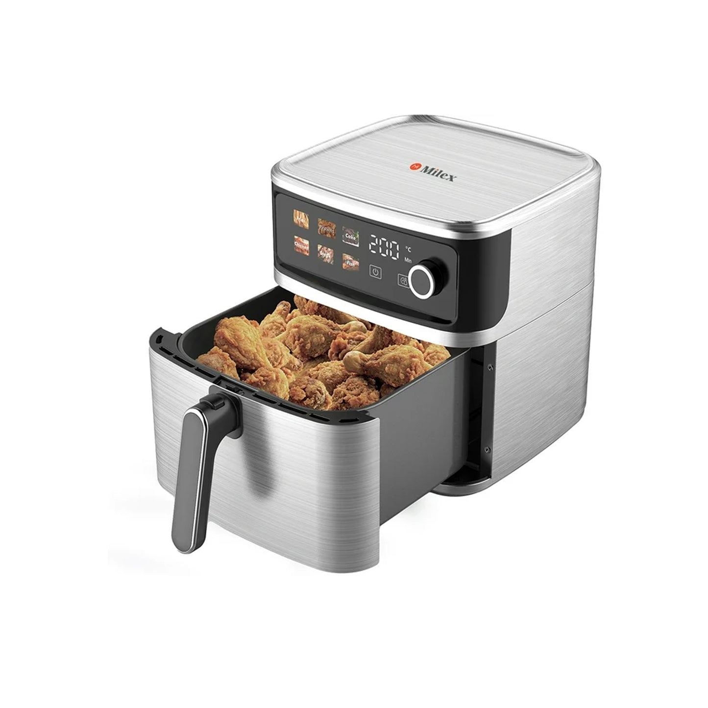 Milex Smart 8L Air Fryer Silver