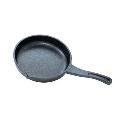 OMS 14cm Mini Cast Iron Pan Grey