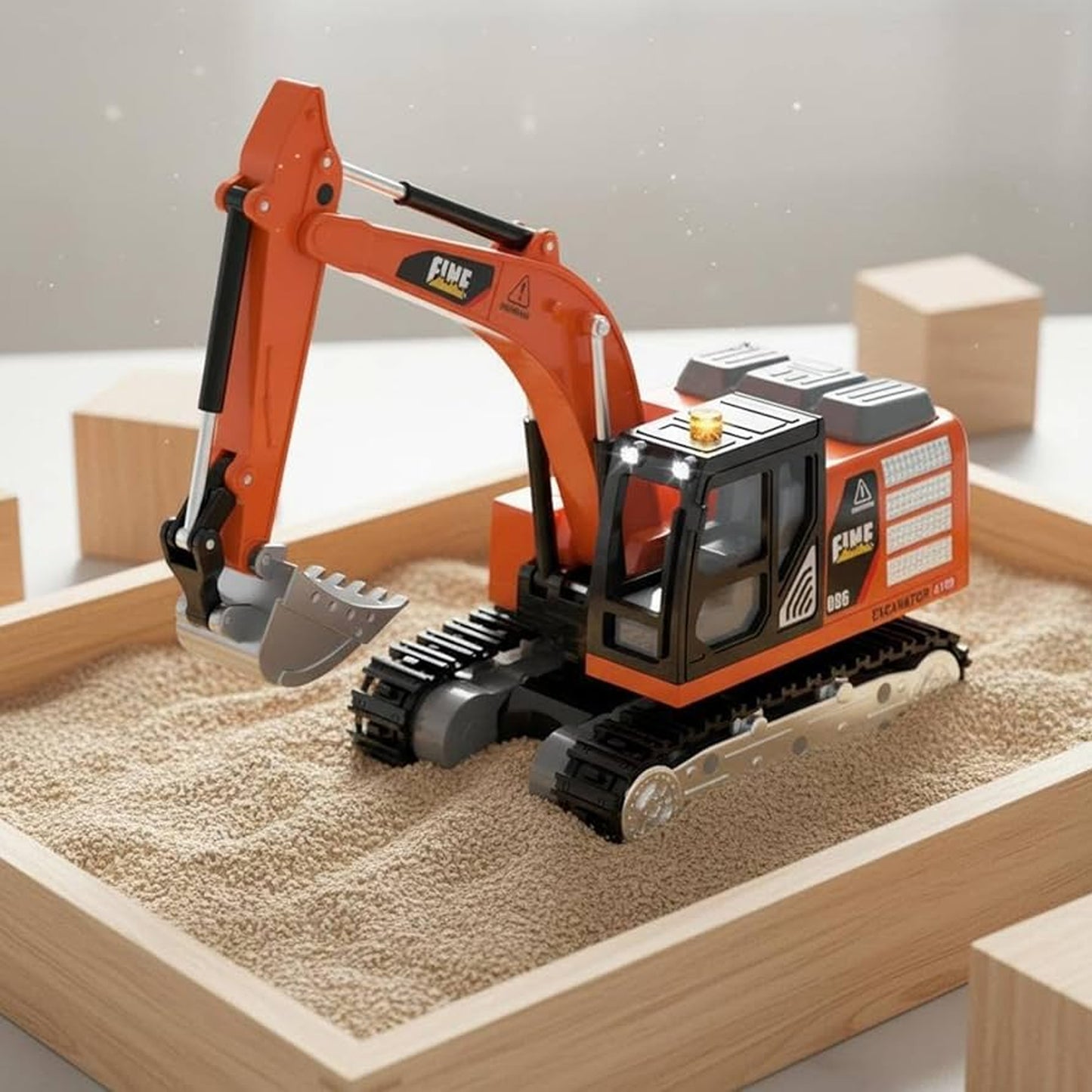 Mini Excavator With APP Control Orange