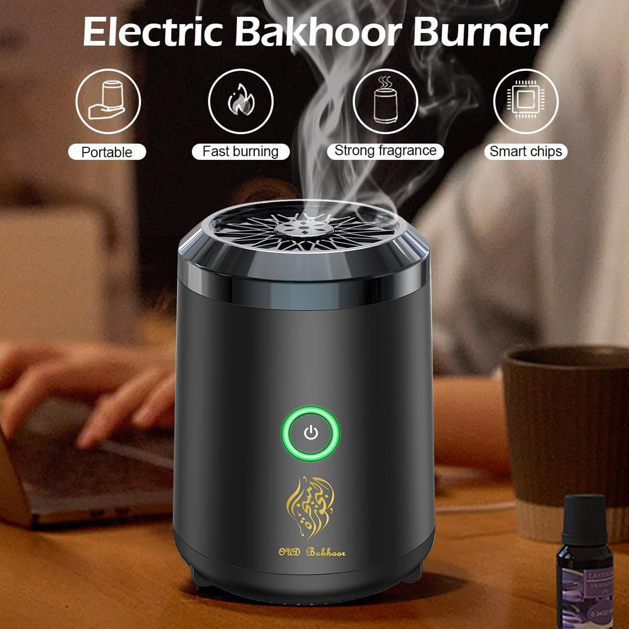 Portable Electric Incense Burner Black – The Culinarium