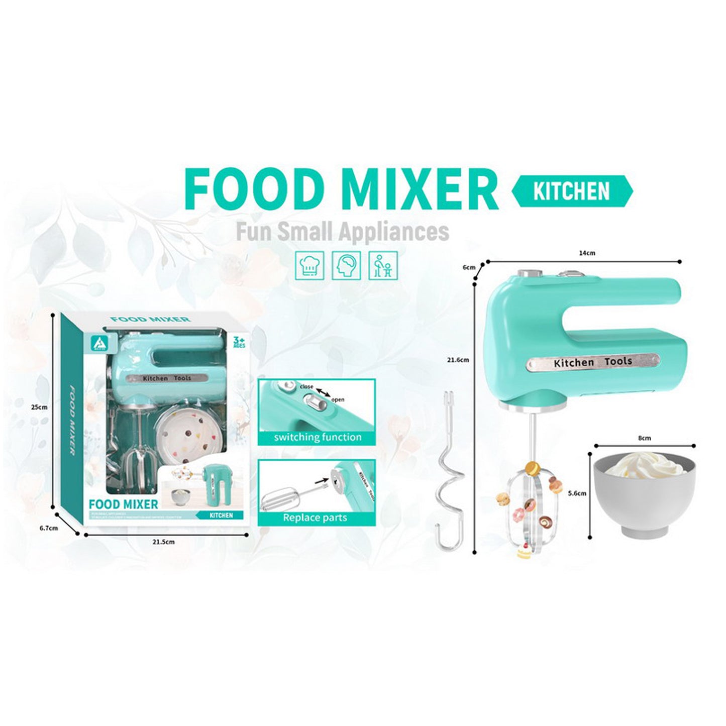 Food Mixer Toy Blue