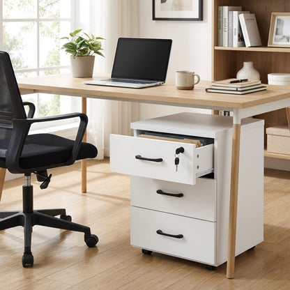 Modern 3 Drawer Chest of Drawers White
