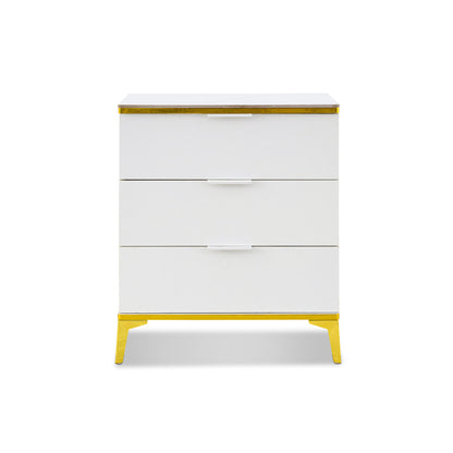 Modern 3 Drawer Chest of Drawers White