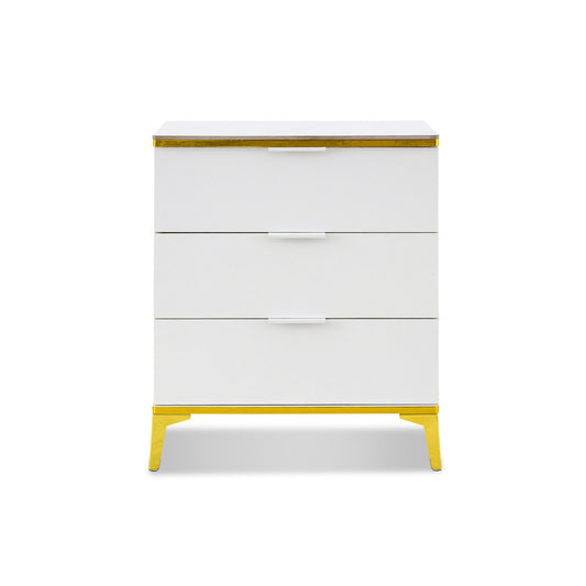 Modern 3 Drawer Chest of Drawers White