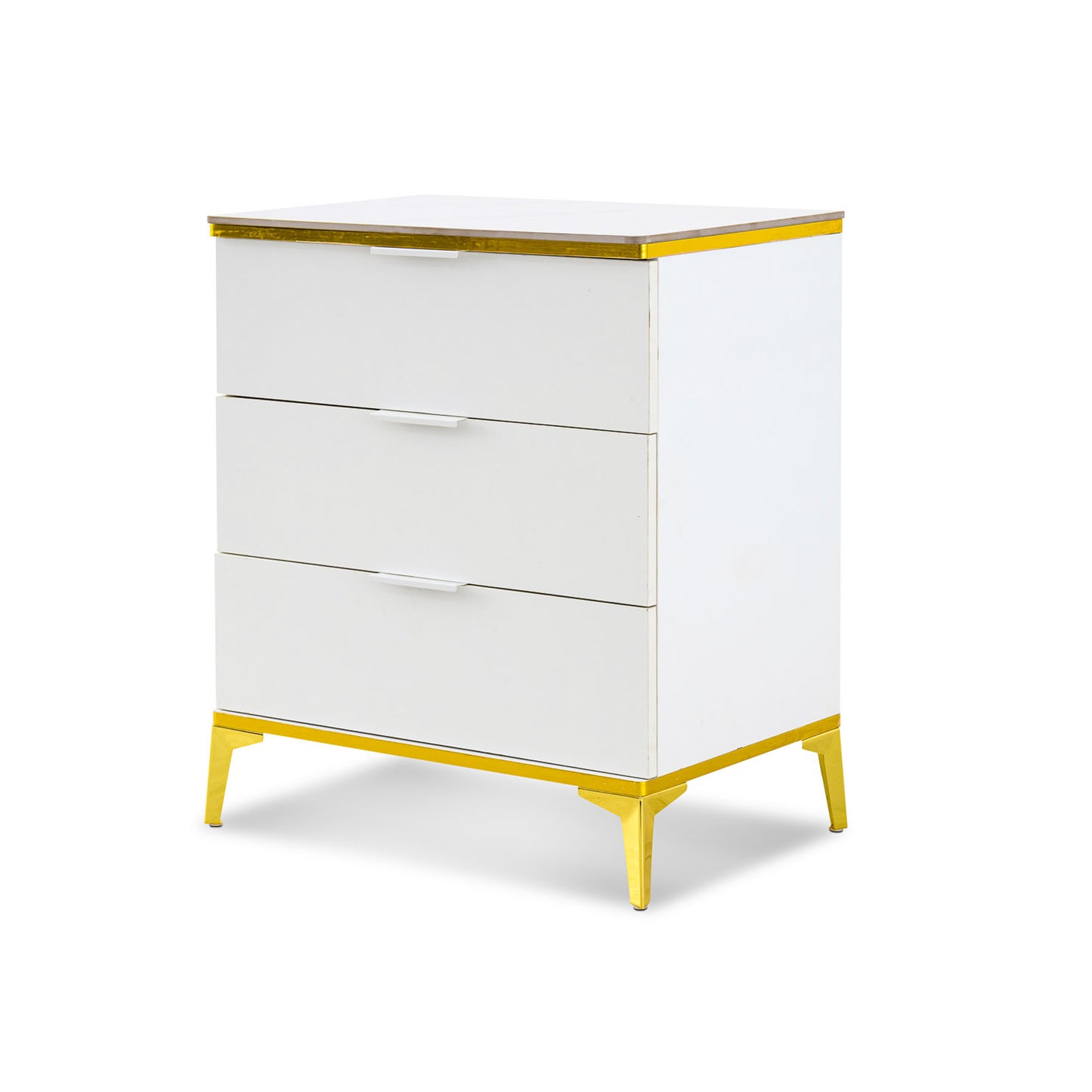 Modern 3 Drawer Chest of Drawers White