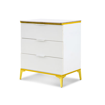 Modern 3 Drawer Chest of Drawers White