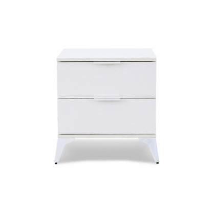 Modern 2 Drawer Chest of Drawers White