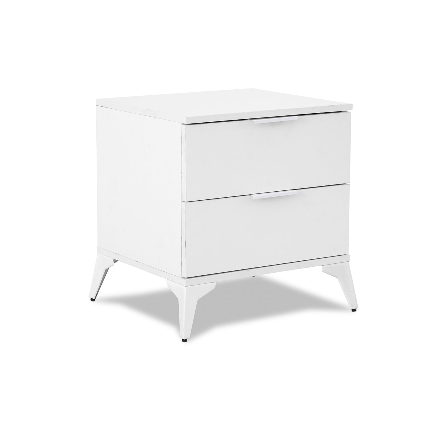 Modern 2 Drawer Chest of Drawers White