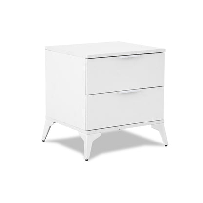 Modern 2 Drawer Chest of Drawers White