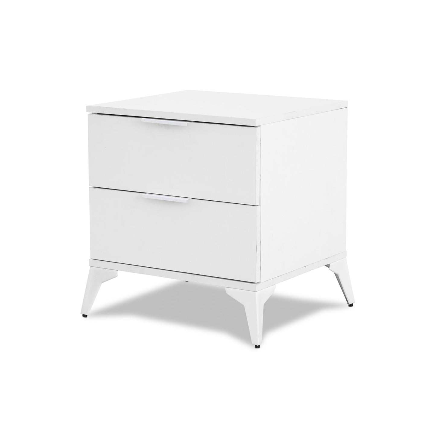 Modern 2 Drawer Chest of Drawers White