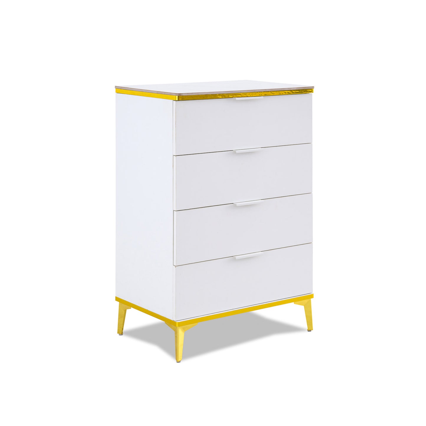 Modern 4 Drawer Chest of Drawers White