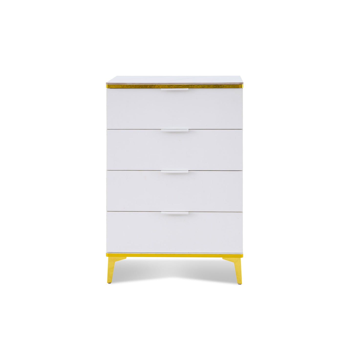 Modern 4 Drawer Chest of Drawers White