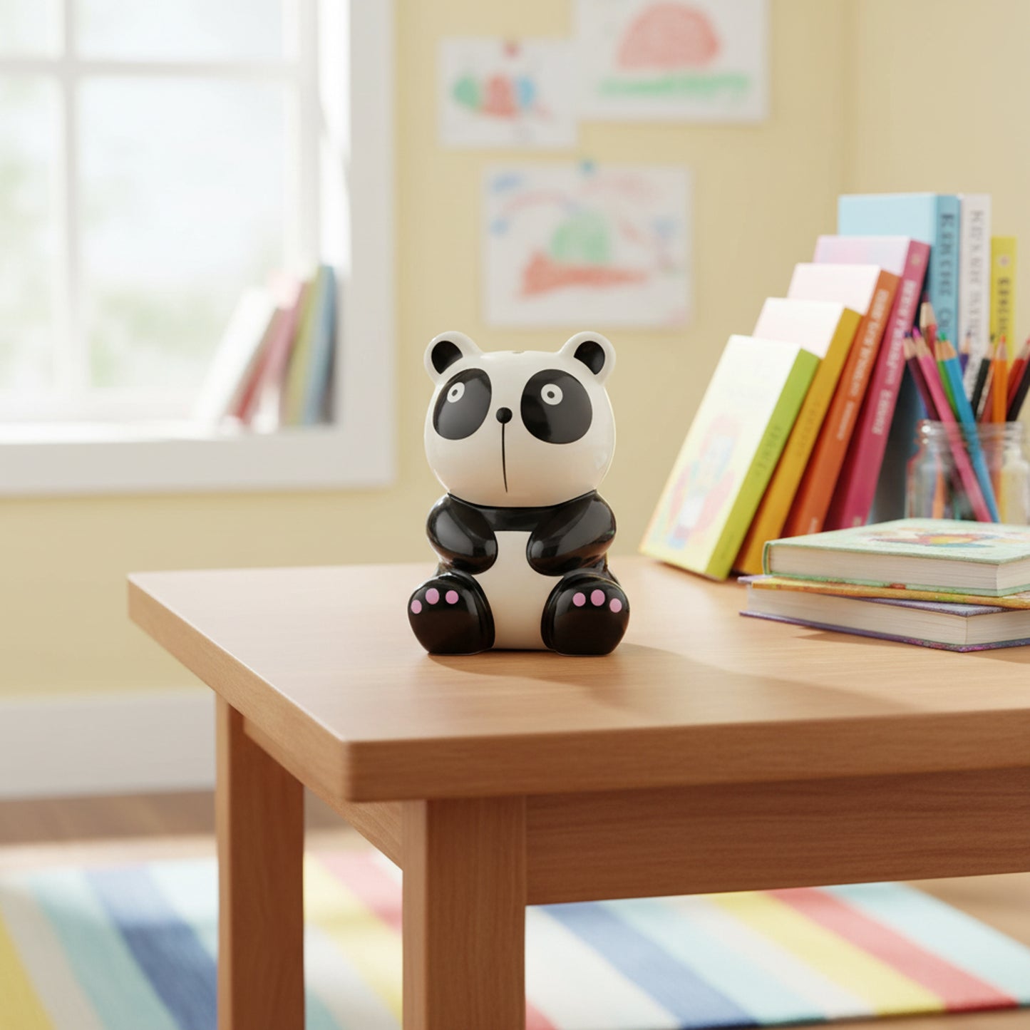 Panda Ceramic Money Bank Black & White