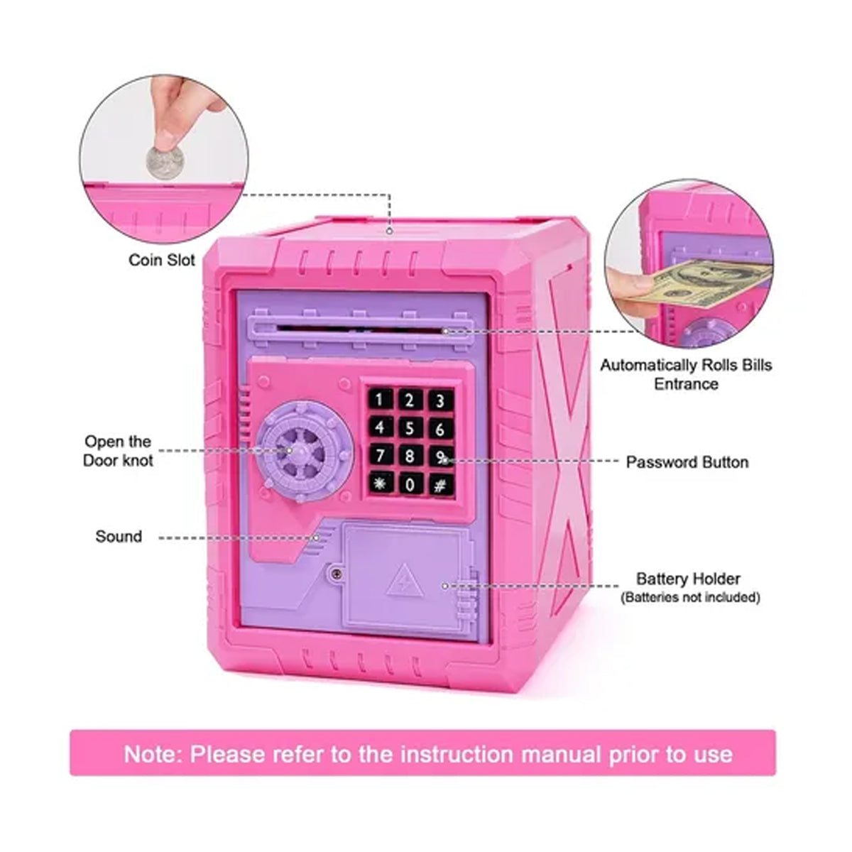 Money Saving Box with Light & Sound Assorted