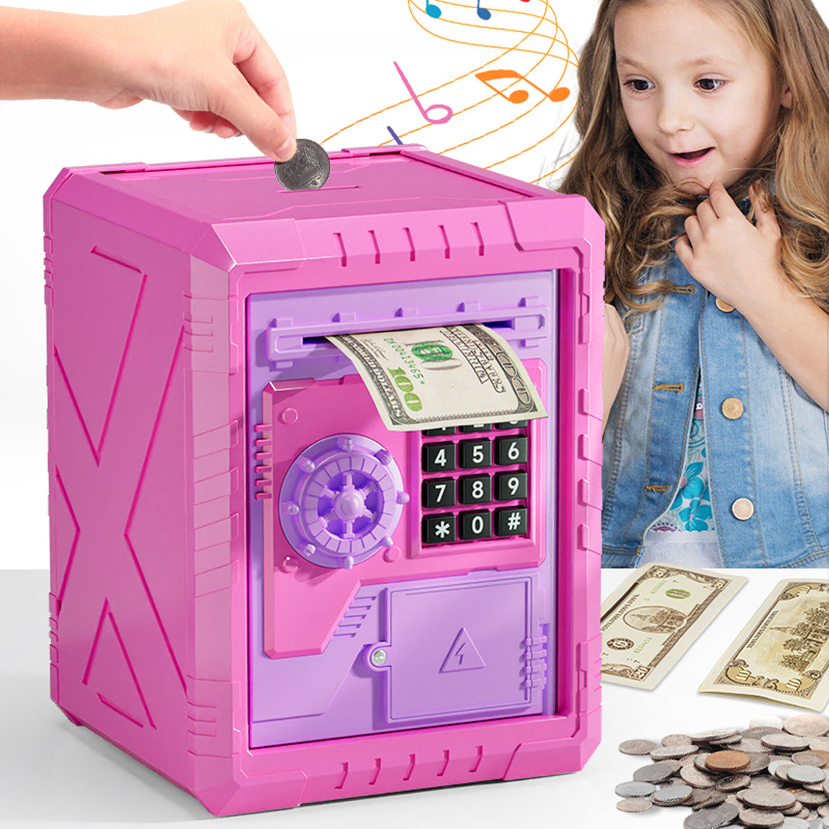 Money Saving Box with Light & Sound Assorted