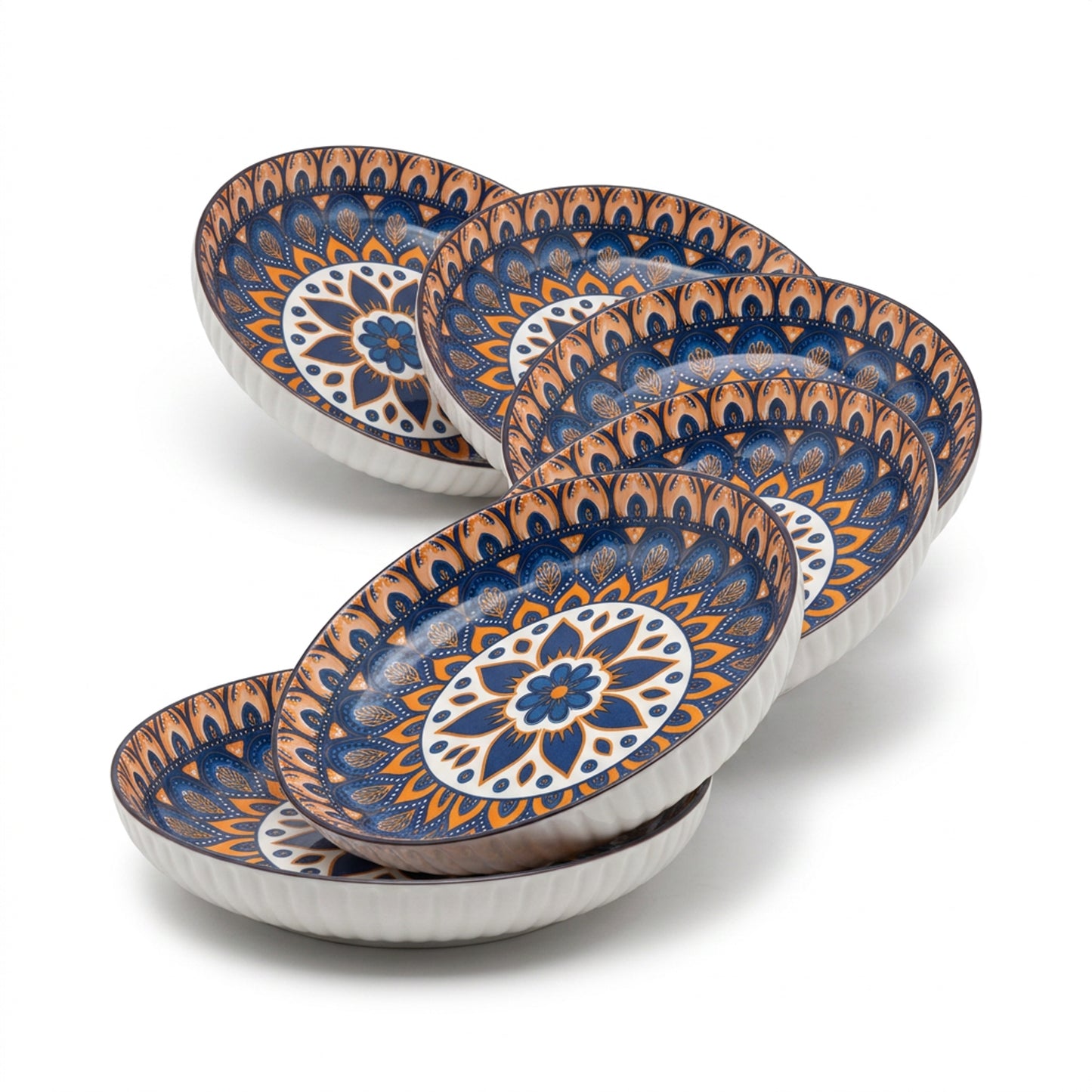 6 Piece Bowl Set Multicoloured