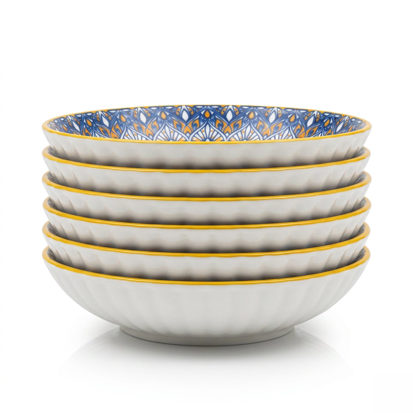 6 Piece Bowl Set Multicoloured