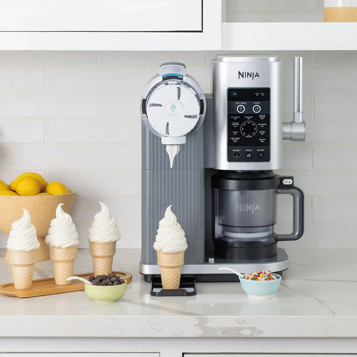 Ninja CREAMi Scoop & Swirl Ice Cream Maker - Silver