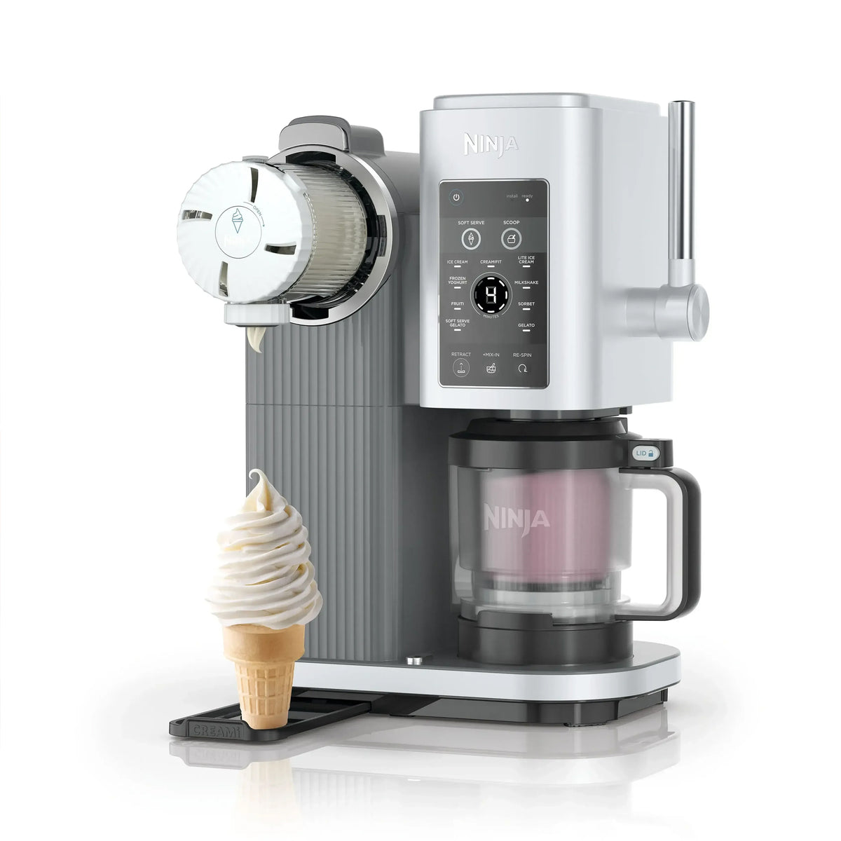 Ninja CREAMi Scoop & Swirl Ice Cream Maker - Silver